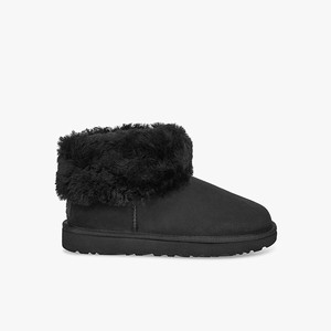 Ugg Classic Mini Fluff Klassiska Stövlar Dam Svarta (106725JLM)